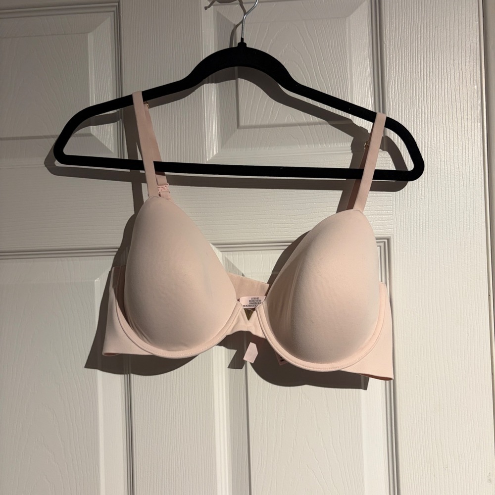 Victoria's Secret Perfect Coverage Underwire Bra Blush Pink 38C